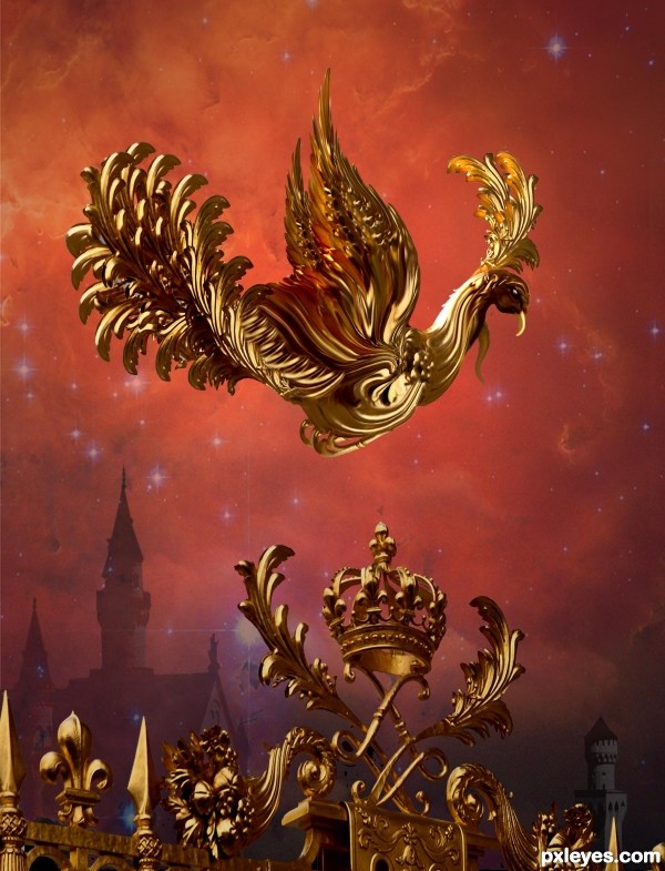 Creation of Flight of The Golden Phoenix : Step 13