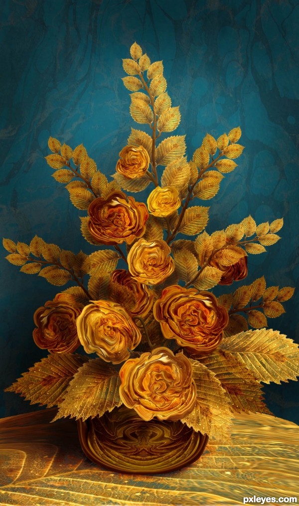 Antiqued Roses