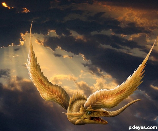 Creation of Golden dragon: Final Result