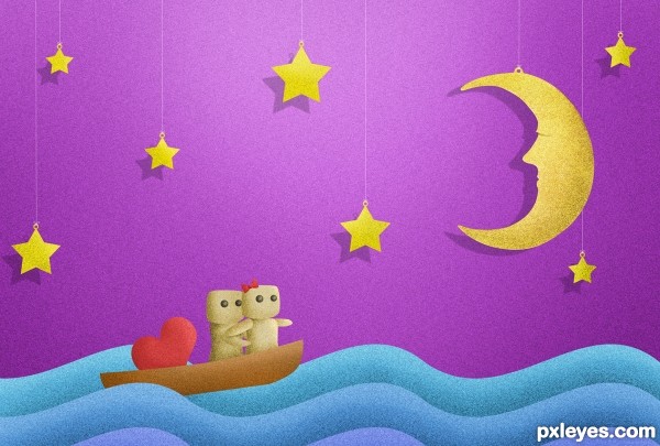 Creation of The Moon Was Yellow: Step 6