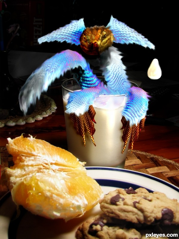 Creation of MOMMM There's Something in My MILK: Step 6
