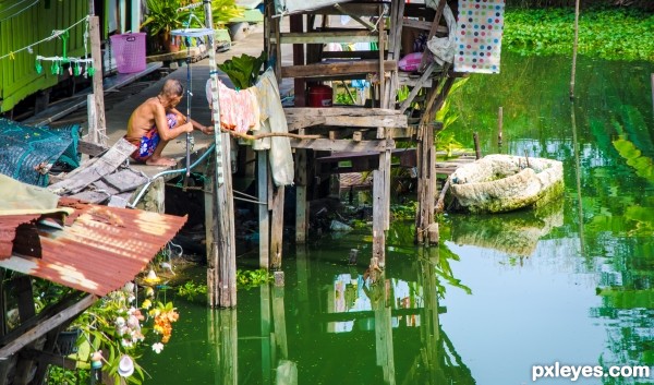 Canal fishing...