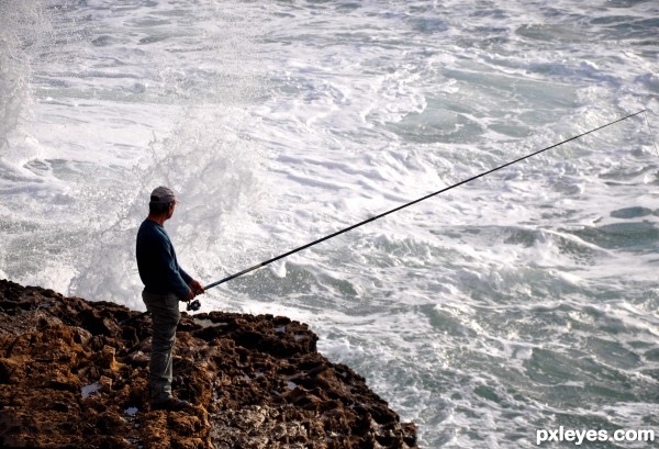 Fishing with distant thoughts