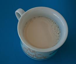 a cup of milk