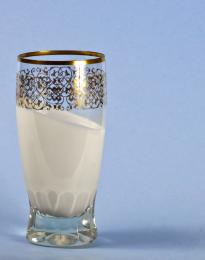 a glass of milk