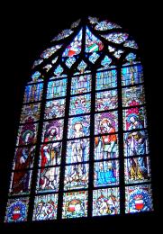 Gothic cathedral window