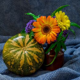 Pumpkinandflowers