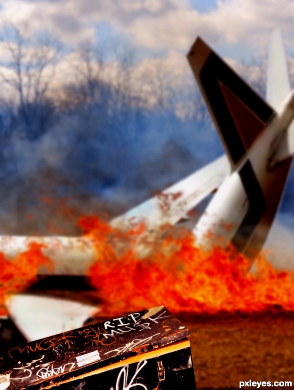 plane crash clipart. a devistating plane crash.
