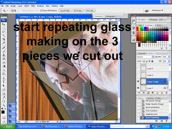 Creation of Fallen Photograph: Step 15
