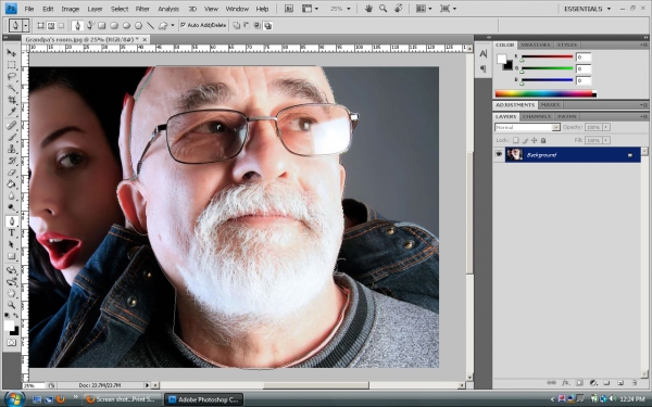 Creation of Papa Smurf: Step 1