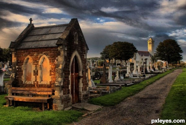 In a Country Churchyard