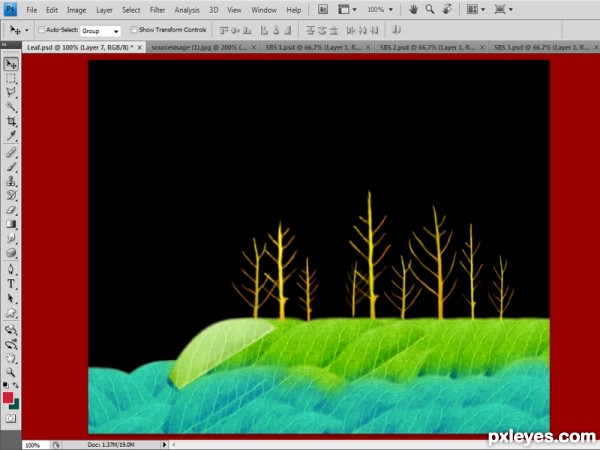 Creation of Leaves: Step 4