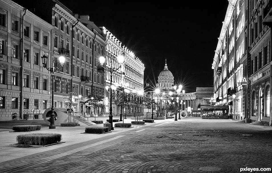  Saint Petersburg at night