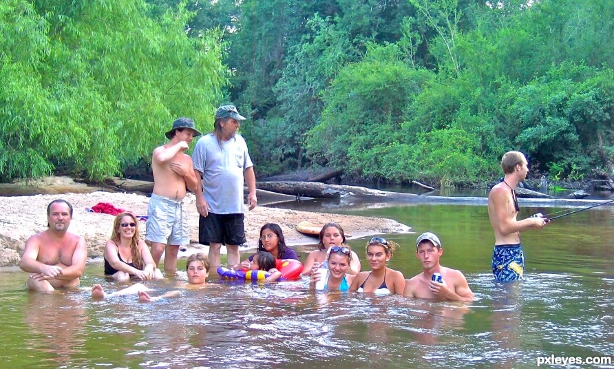 family pic nik - cooling off