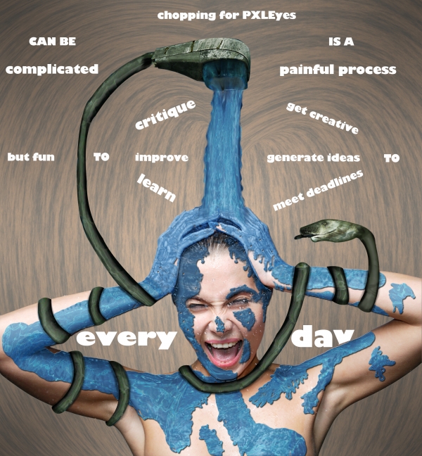 Creation of what's going on at PXLEyes.com: Step 11
