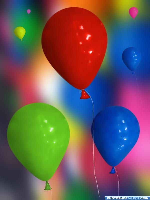 Creation of Colorful Baloons: Final Result