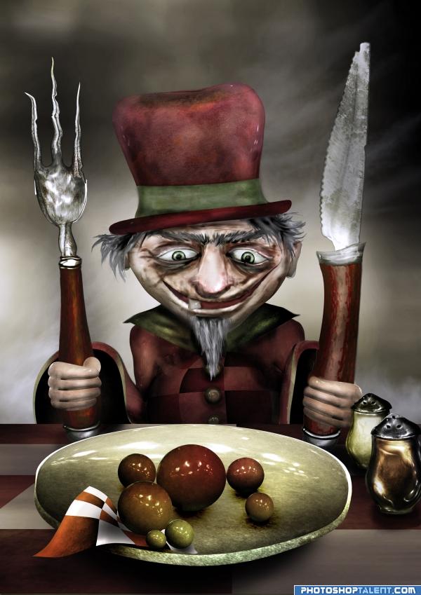 Hungry hatter photoshop picture