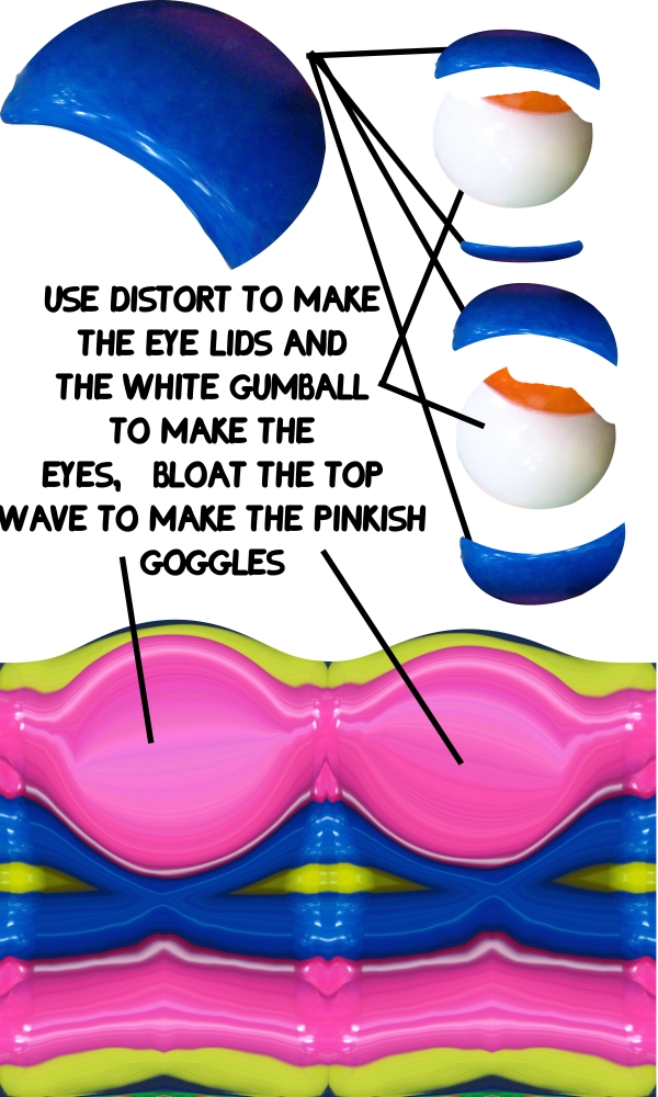 Creation of Bubble Gum Brain Burst: Step 3