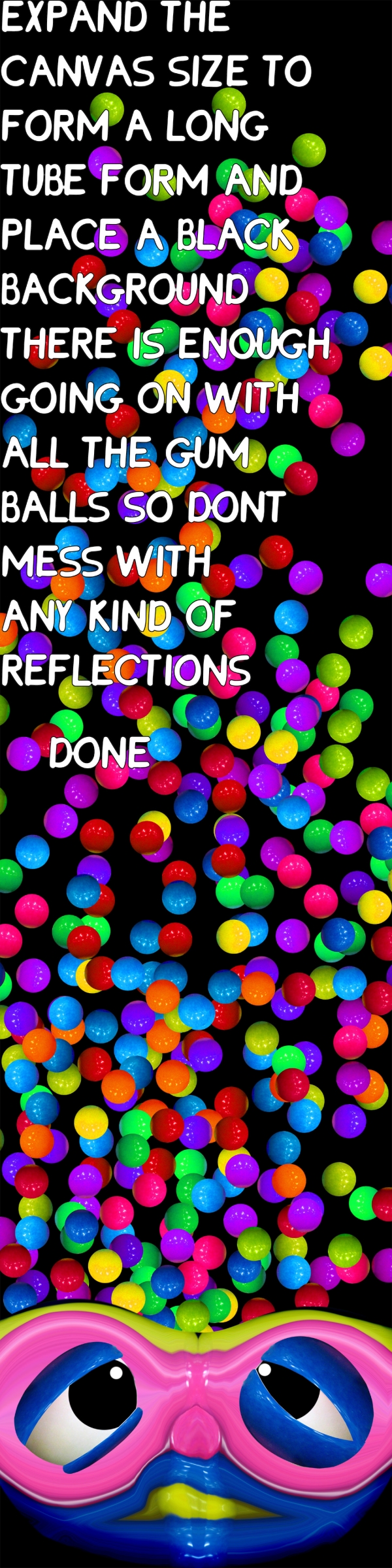 Creation of Bubble Gum Brain Burst: Step 7