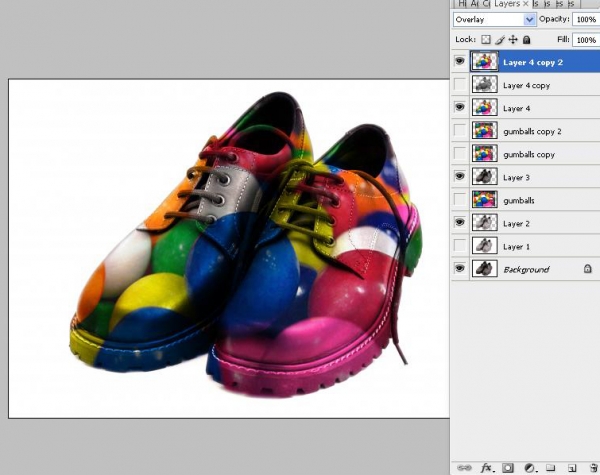 Creation of Gumball Shoes: Step 2