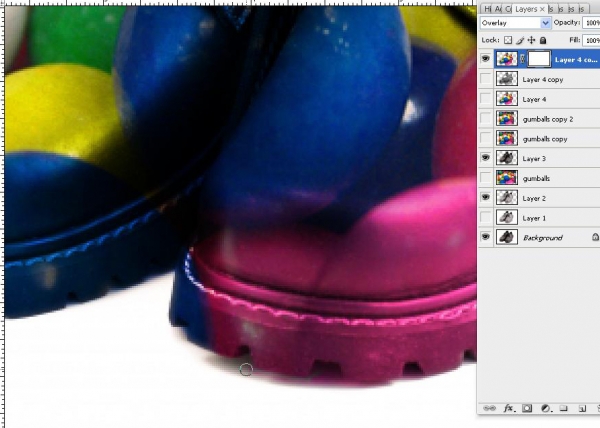 Creation of Gumball Shoes: Step 4