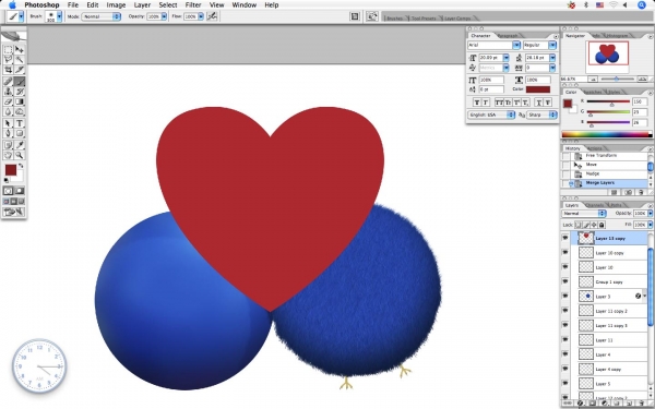 Creation of I m in Love: Step 14