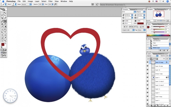 Creation of I m in Love: Step 15