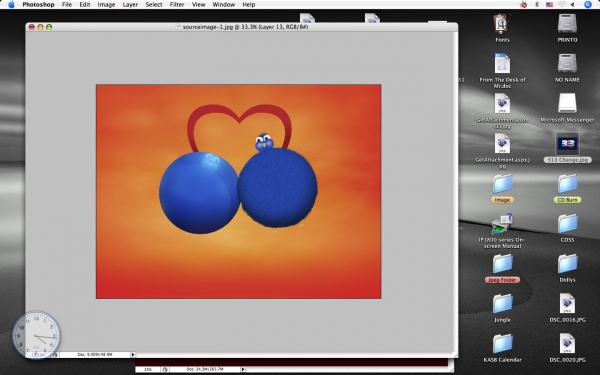 Creation of I m in Love: Step 16