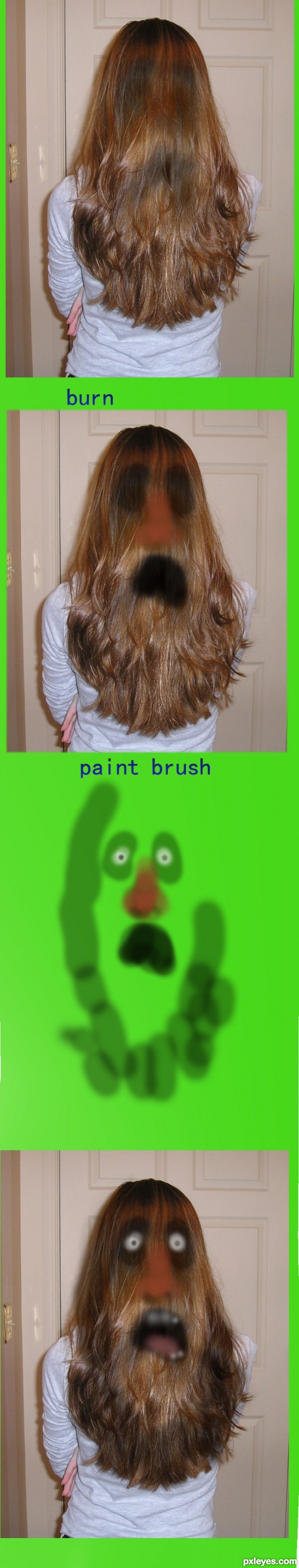 Creation of  tonsurephobia: Step 1