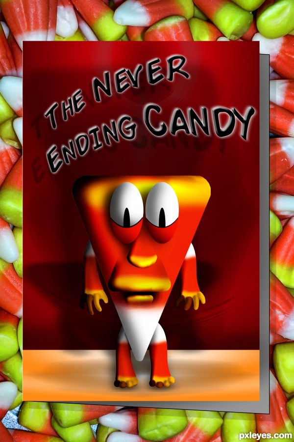 Creation of Candy Corn Card: Final Result
