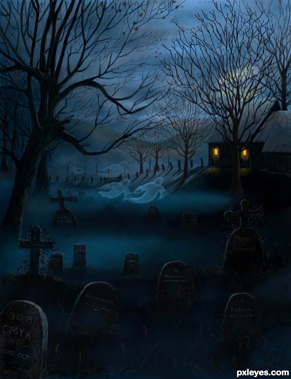 Creation of Ghosts of Halloween: Step 9