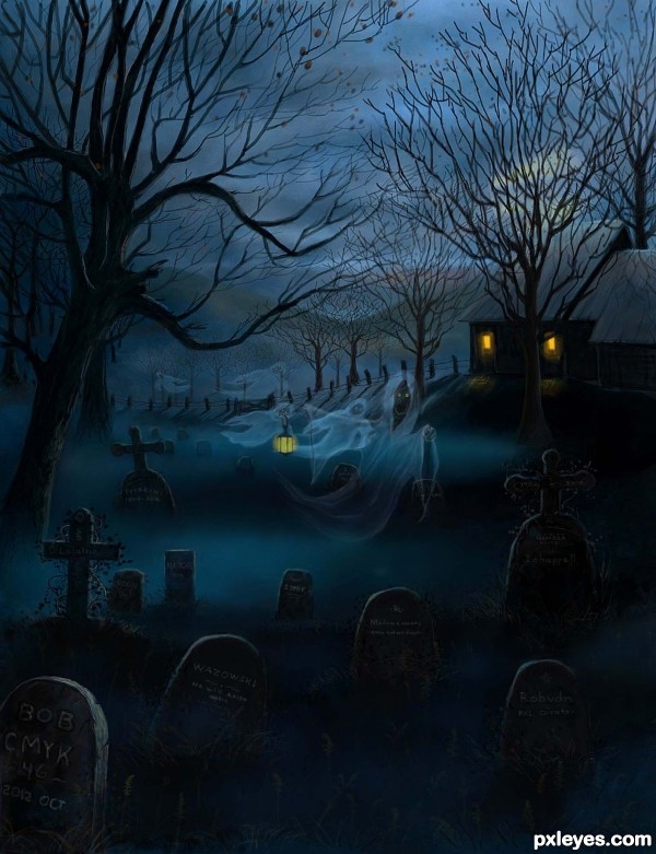 Creation of Ghosts of Halloween: Step 10
