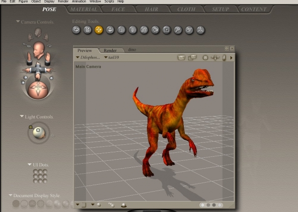 Creation of History of Dino: Step 1