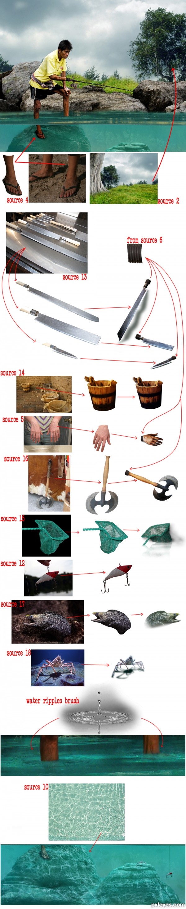 Creation of The Fisherman: Step 2
