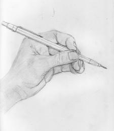 Hand and Pencil Picture