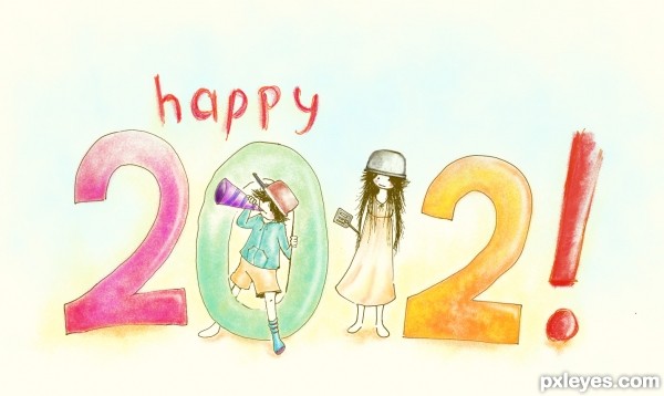 Creation of happy 2012!: Final Result