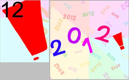 Creation of Happy new year!: Step 4