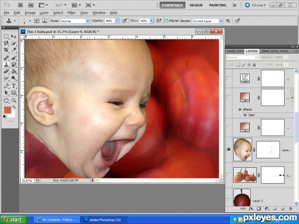 Creation of Baby joy!: Step 3