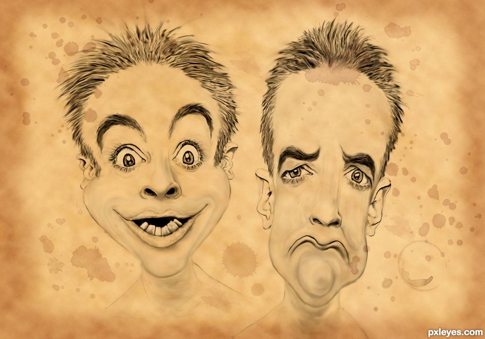 Creation of Caricature expressions: Step 6