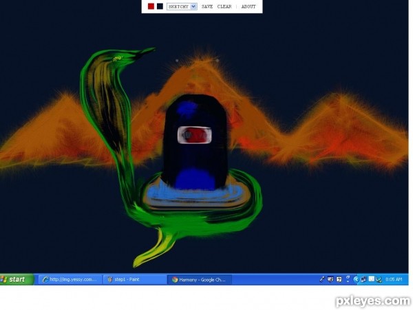 Creation of shivji: Step 2