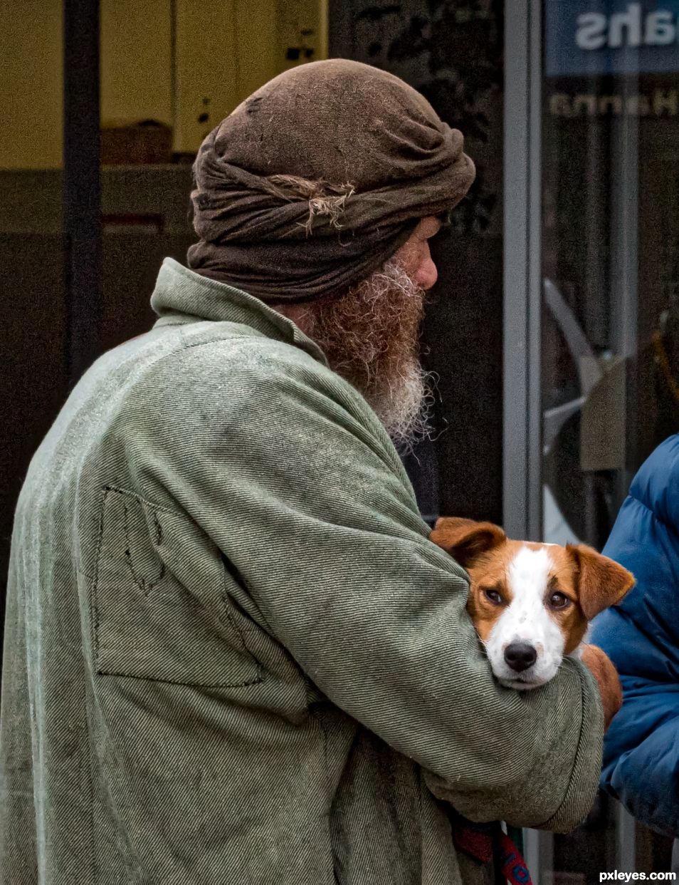 Man and dog