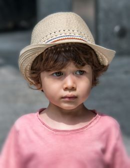 Young man in hat