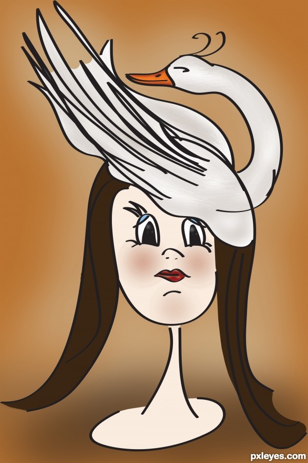 Creation of Swan Hat: Final Result