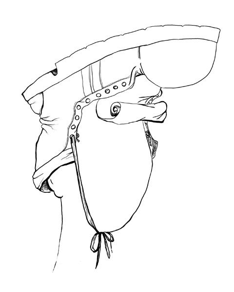 Creation of boot hat: Step 2