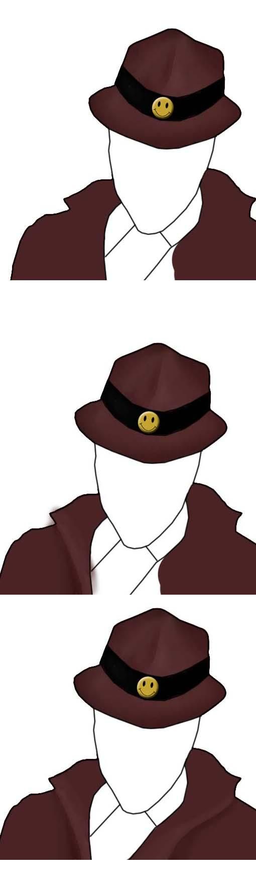 Creation of Rorschach's hat: Step 3