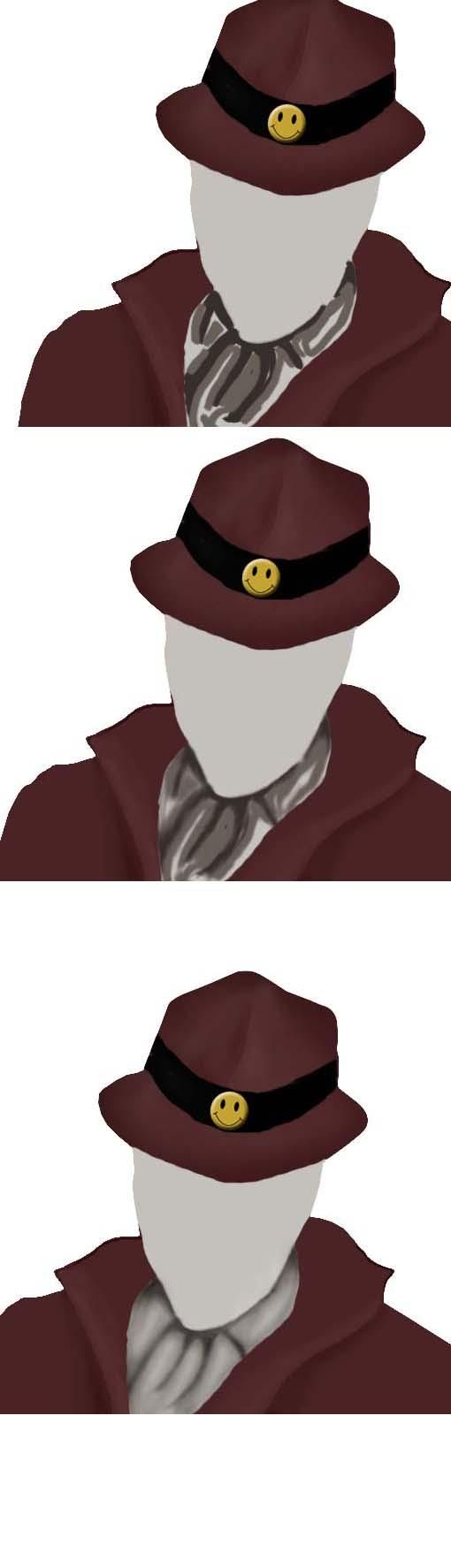 Creation of Rorschach's hat: Step 4