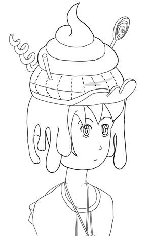 Creation of Pinky Poey Hat: Step 2
