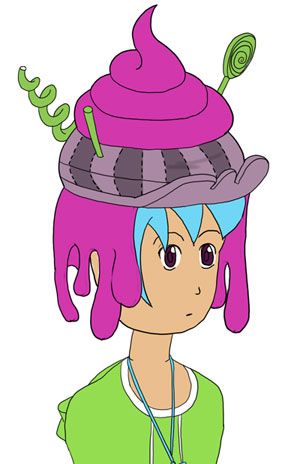 Creation of Pinky Poey Hat: Step 3