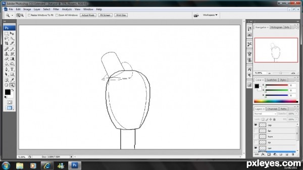 Creation of an odd hat: Step 3