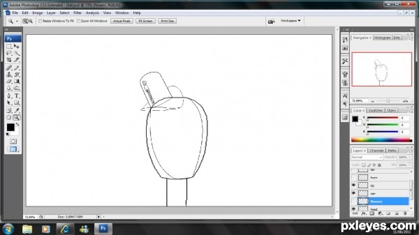 Creation of an odd hat: Step 4